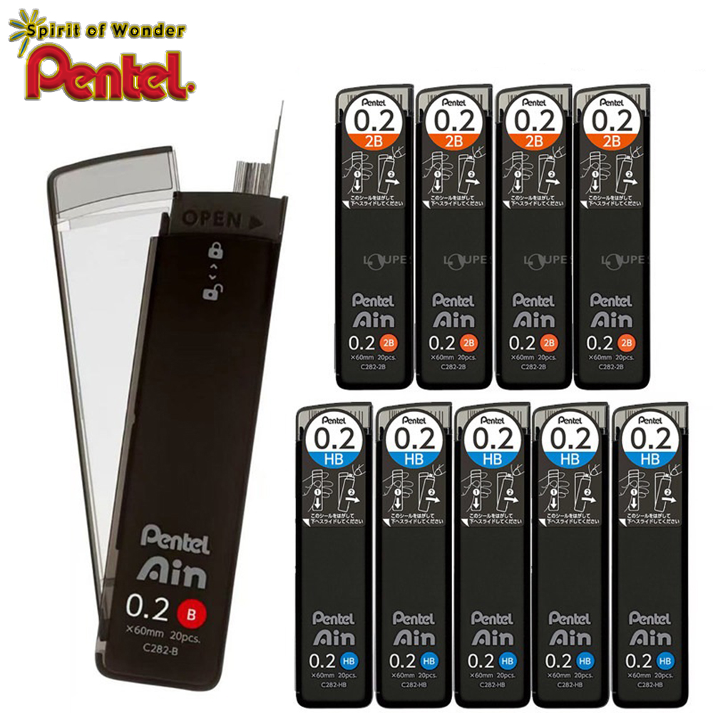 3 ボックス日本ぺんてる芯 C282 0.2 ミリメートルフ - Pentel Pen Energel のレビューと価格